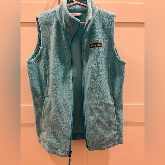 Columbia fleece girls vest size M (10/12) in teal - Picture 5 of 8